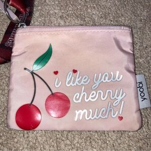 Yoobi Cherry Coin Purse on Lanyard